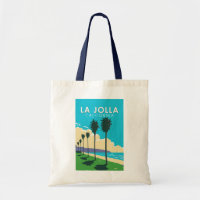 La Jolla California Travel Art Vintage