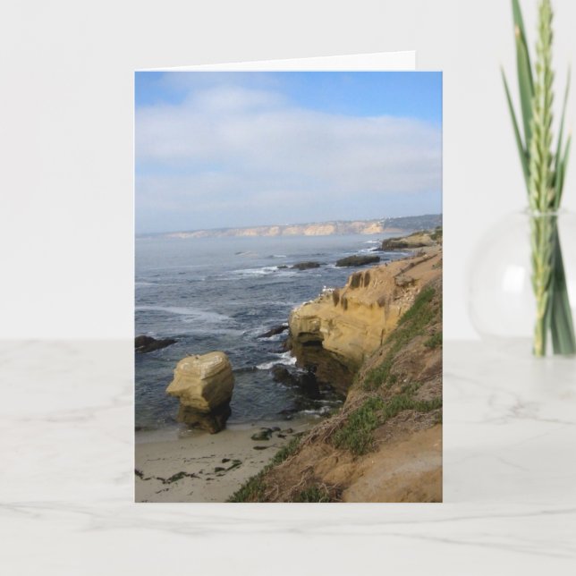 La Jolla Cove Beach Seabirds Anpassningsbar Greeti Kort (Framsida)