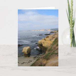 La Jolla Cove Beach Seabirds Anpassningsbar Greeti Kort