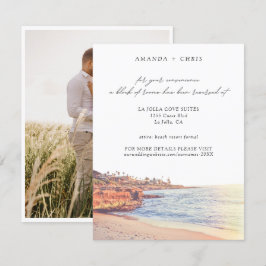 La Jolla Cove Beach Wedding Room Block Tilläggskort