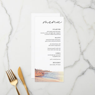 La Jolla Cove Bröllop Dinner Menu Meny