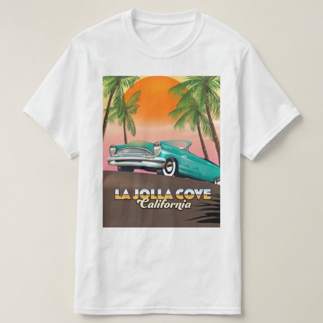 La Jolla Cove California resemapposter T Shirt (Design framsida)