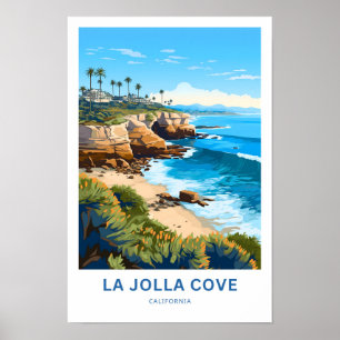 La Jolla Cove California Travel Print Poster