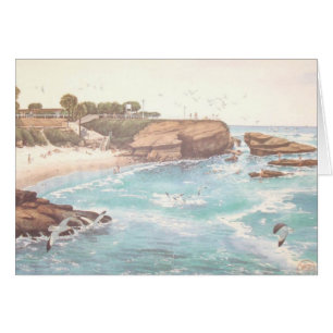 LA JOLLA COVE, LA JOLLA, CALIFORNIA HÄLSNINGSKORT