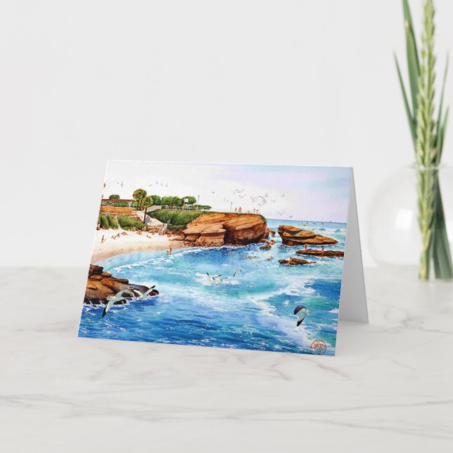 LA JOLLA COVE, LA JOLLA, KALIFORNIEN KORT (Framsida)