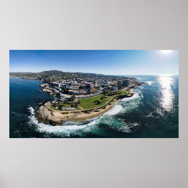 La Jolla Cove Panoramic Poster (Framsidan)
