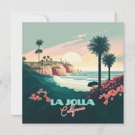 La Jolla Cove San Diego California Retro