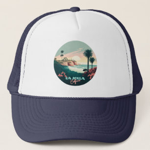 La Jolla Cove San Diego California Retro Keps