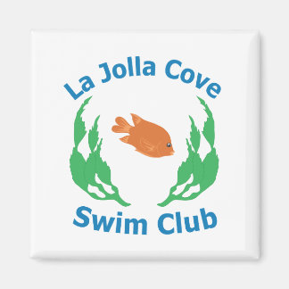 La Jolla Cove Simma Klubb Logotyp Magnet