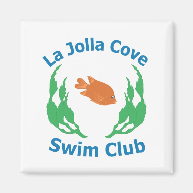 La Jolla Cove Simma Klubb Logotyp Magnet (Framsidan)
