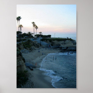 La Jolla Cove Sunset Anpassningsbar Poster Art Pri