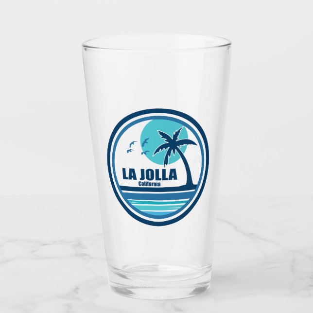 La Jolla Kalifornien Palmträd Fåglar Glaskopp (Framsida)