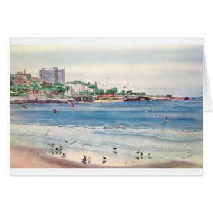 LA JOLLA KUSTER, LA JOLLA, KALIFORNIEN HÄLSNINGSKORT