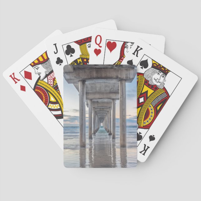 La Jolla, Scripps Pier Casinokort (Baksidan)