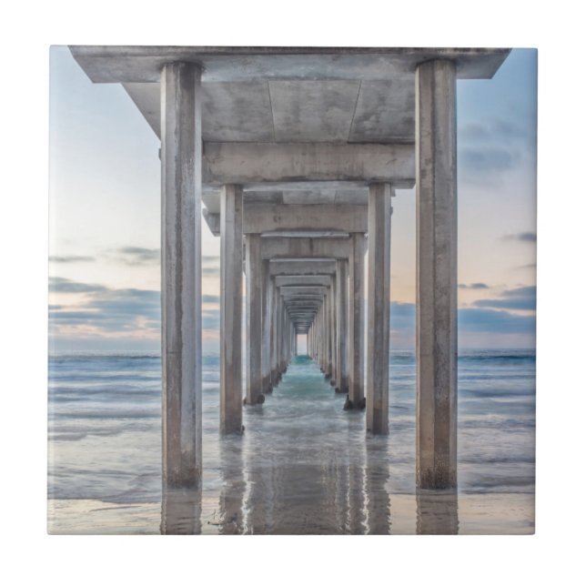 La Jolla, Scripps Pier Kakelplatta (Framsidan)