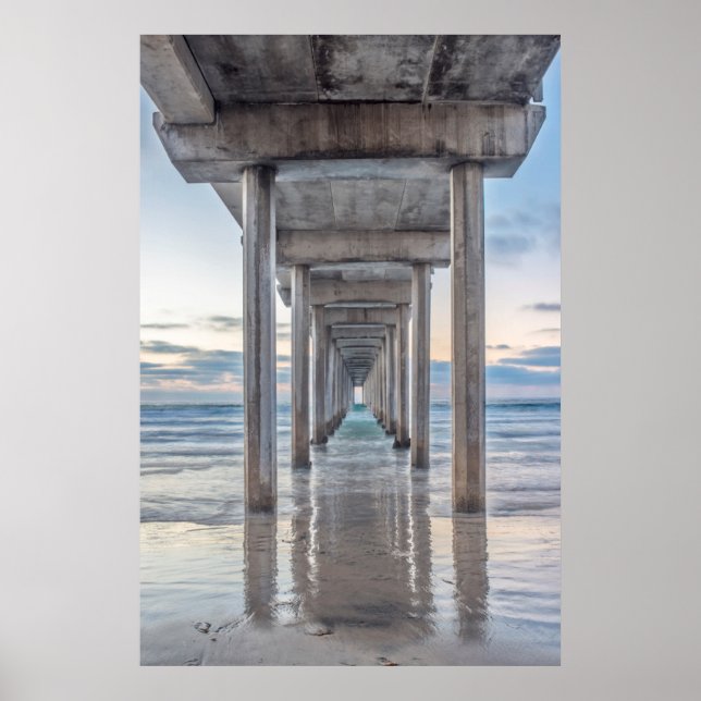La Jolla, Scripps Pier Poster (Framsidan)