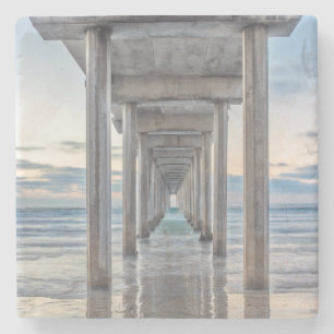 La Jolla, Scripps Pier Underlägg Sten