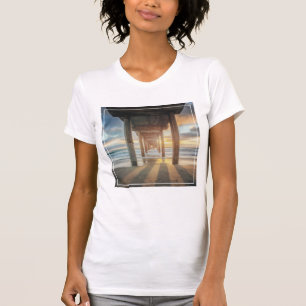 La Jolla Scripps'Ss pir på solnedgång   San Dieg T-shirt