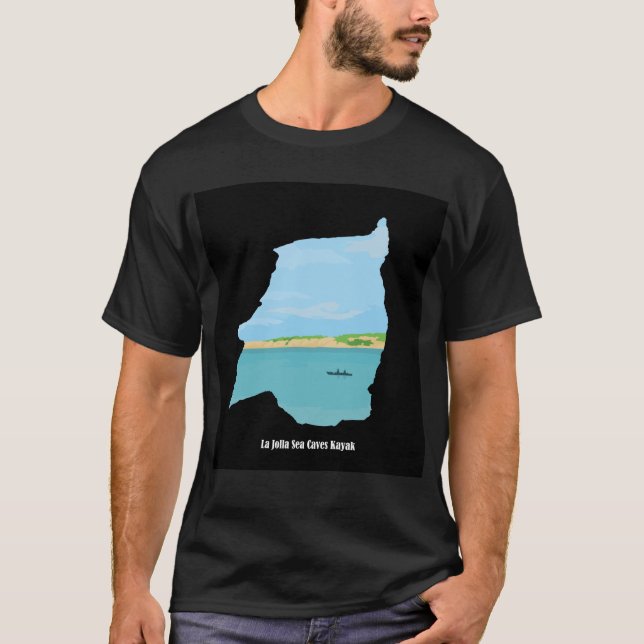 La Jolla Sea Caves Kayak  T Shirt (Framsida)