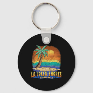 La Jolla Shores California Vintage Distress Souv Nyckelring