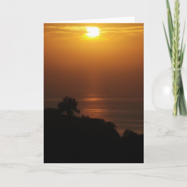La Jolla solnedgångkort Kort (Framsida)