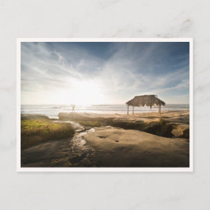 La Jolla Sunset San Diego Windnsea Beach Foto Vykort