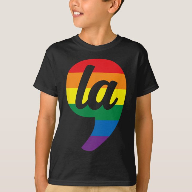 La Kamala Harris Pride Rainbow T Shirt (Framsida)