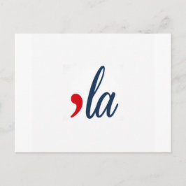 "la Kamala Harris. Vit Vykort