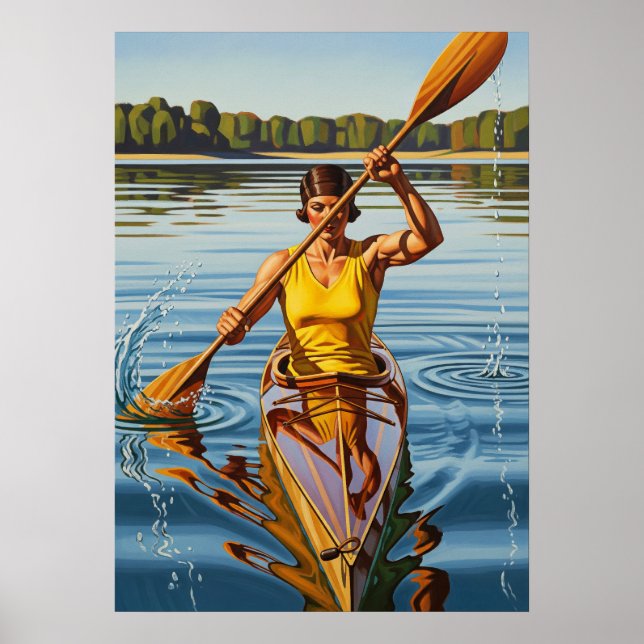LA KAYAKISTE (Kayaker) Poster (Framsidan)