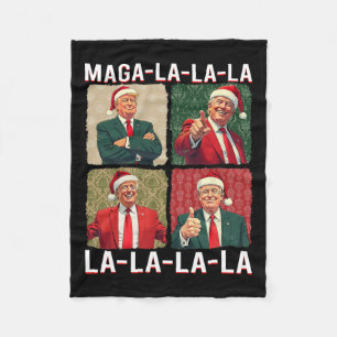 La La Donald Trump Potus 47 God jul 3 Fleecefilt