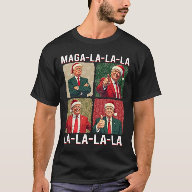 La La Donald Trump Potus 47 God jul 3 T Shirt (Framsida)