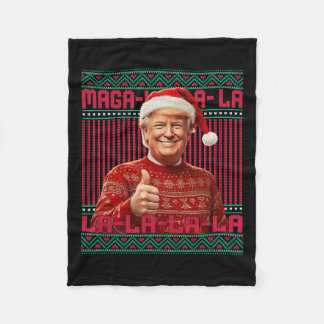 La La Donald Trump Potus 47 God jul Swea Fleecefilt