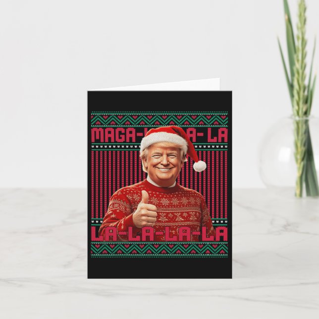 La La Donald Trump Potus 47 God jul Swea Kort (Framsida)