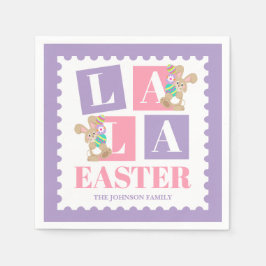 La La Easter Bunny Pastel Party Pappersservett