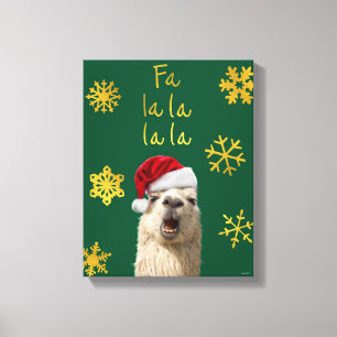 La La Llama Canvastryck