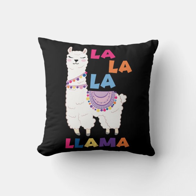La La Llama - Funny Singing Llama Kudde (Framsida)
