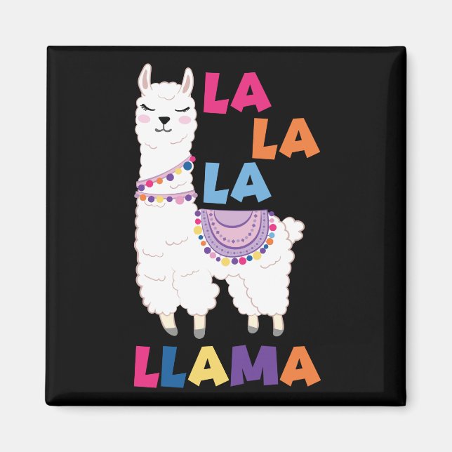La La Llama - Funny Singing Llama Magnet (Framsidan)