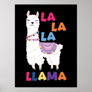 La La Llama - Funny Singing Llama Poster