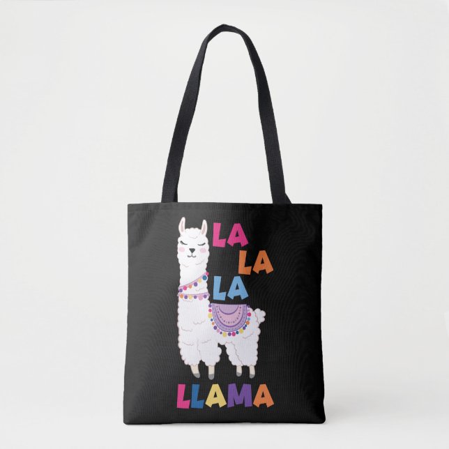 La La Llama - Funny Singing Llama Tygkasse (Framsida)