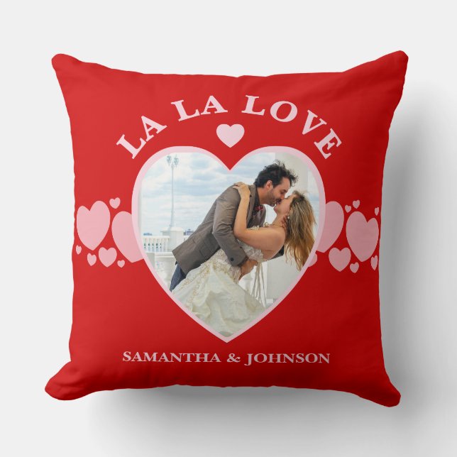La La Love Alla hjärtans dags parfoto Kudde (Framsida)