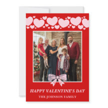 La La Love Family Valentine’s Day Photo Card