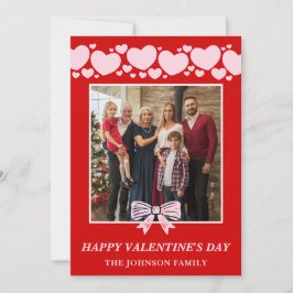 La La Love Family Valentine’s Day Photo Card Julkort