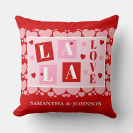 La La Love Valentine’s Day Personalized Kudde