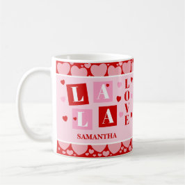 La La Love Valentine’s Day Personalized Mug Kaffemugg