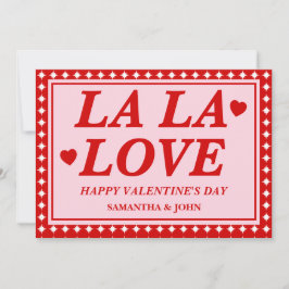 La La Love Valentine’s Day Romantic Card Julkort