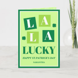La La Lucky St. Patrick’s Day Card Kort