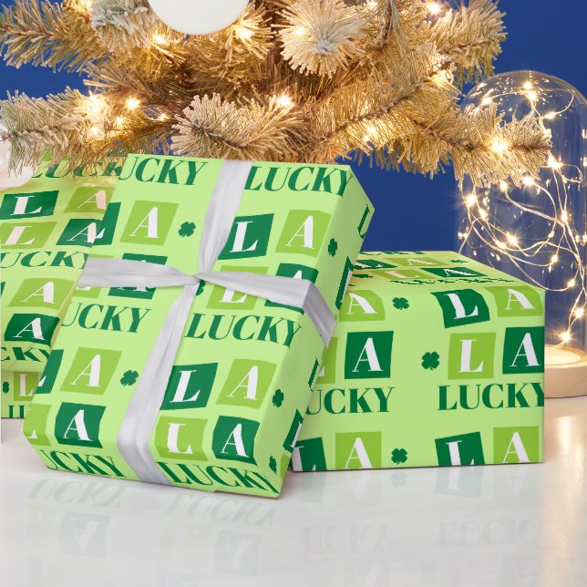 La La Lucky St. Patrick’s Day Green Presentpapper (Helgdagar)