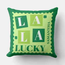 La La Lucky St. Patrick’s Day Personalized Kudde