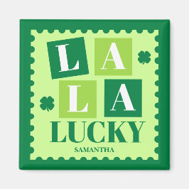 La La Lucky St. Patrick’s Day Personalized  Magnet