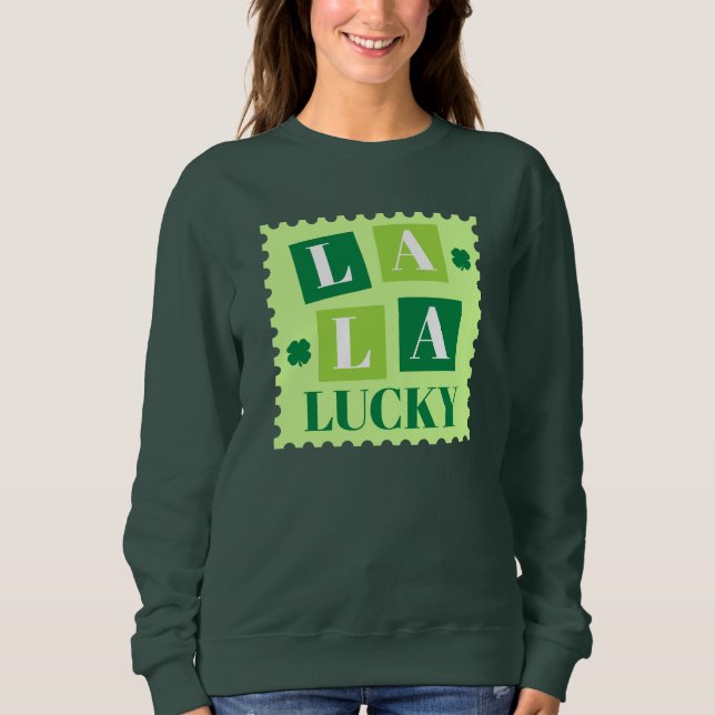 La La Lucky St. Patrick’s Day T Shirt (Framsida)